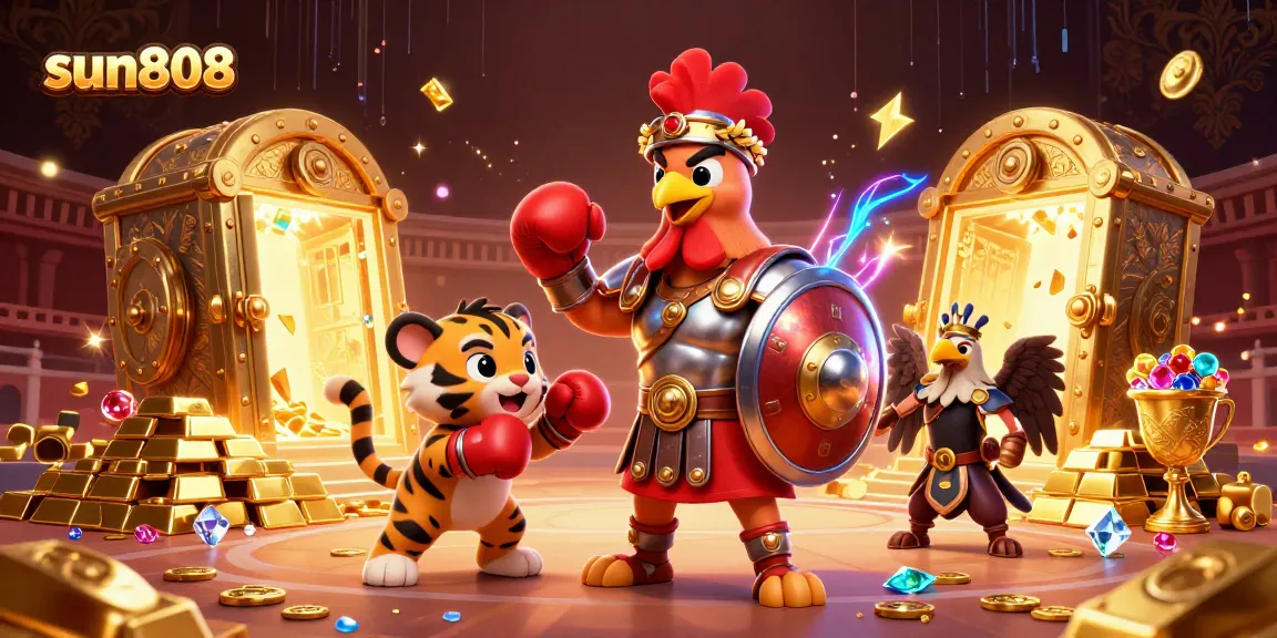 Win big at sun808 while enjoying a thrilling 3D casino experience with gladiators and treasures.
