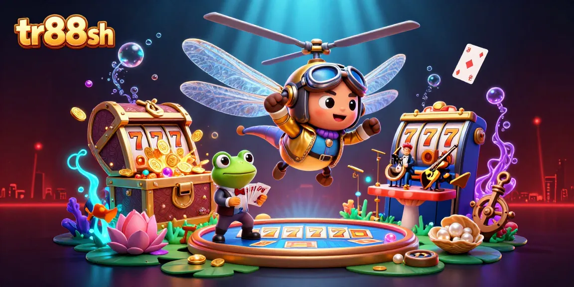 Experience the excitement at tr88 sh with our vibrant 3D underwater casino scene.